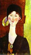 Amedeo Modigliani Portrait of Beatrice Hastings before a door oil painting artist